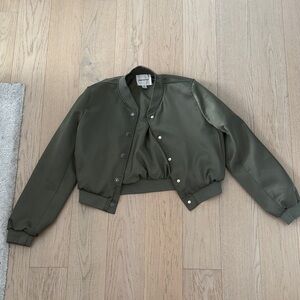Khaki Women's Bomber Jacket